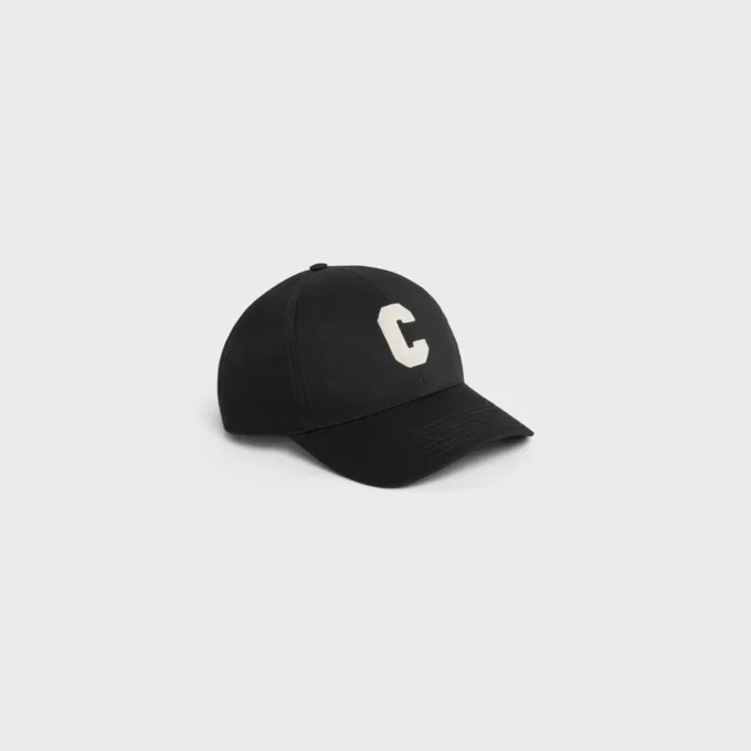 Initial Baseball Cap in Cotton Initial Baseball Cap in Cotton
