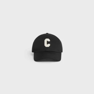 Initial Baseball Cap in Cotton