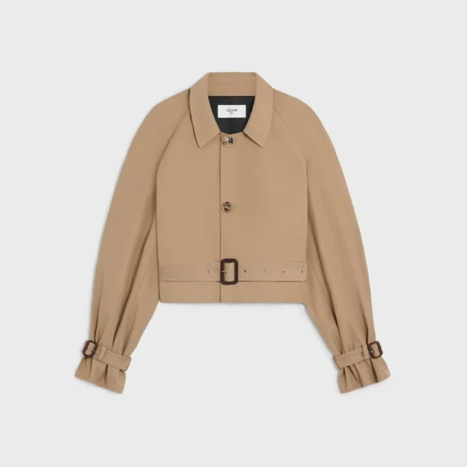 Jacket in Cotton and Wool Gabardine Jacket in Cotton and Wool Gabardine