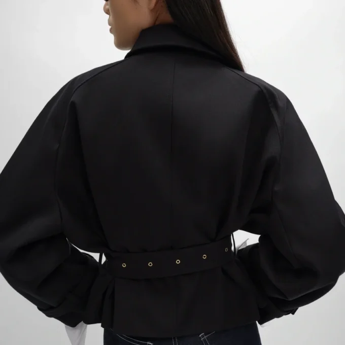 Jacket in Cotton and Wool Gabardine Jacket in Cotton and Wool Gabardine