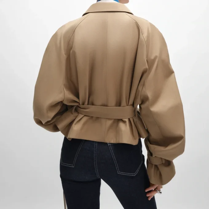 Jacket in Cotton and Wool Gabardine Jacket in Cotton and Wool Gabardine