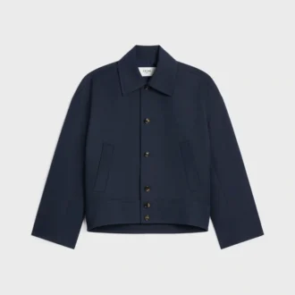Jacket in Cotton Wool Gabardine