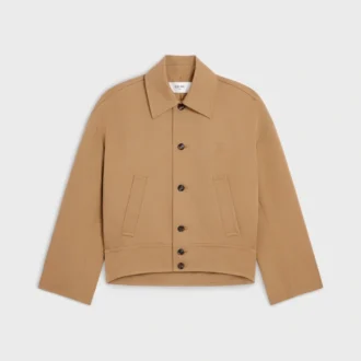 Jacket in Cotton Wool Gabardine