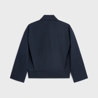 Jacket in Cotton Wool Gabardine