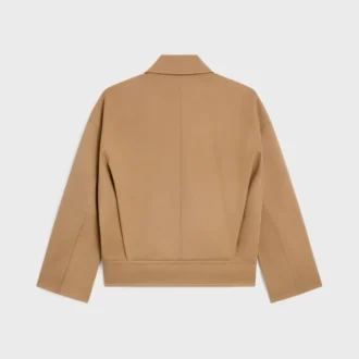 Jacket in Cotton Wool Gabardine