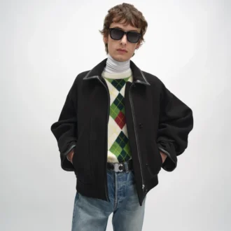 Jacket in Double-Face Wool Felt