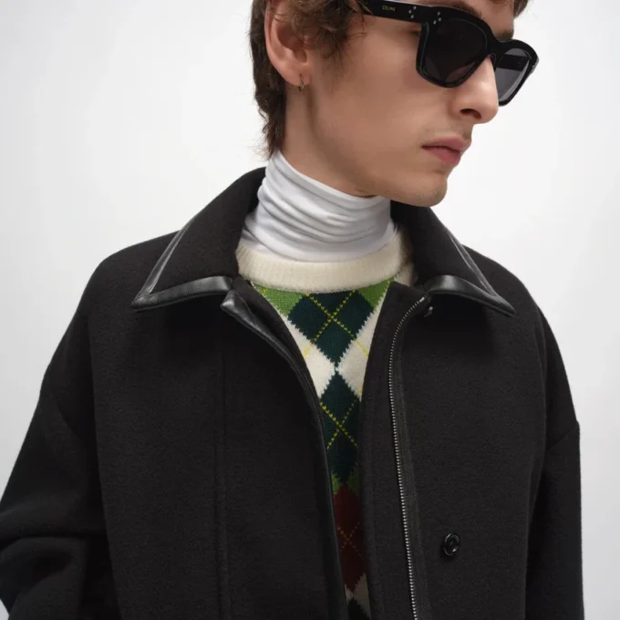 Jacket in Double-Face Wool Felt