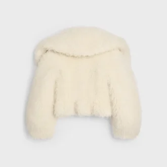 Jacket in Fluffy Wool
