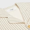 Jacket in Striped Cotton Gabardine