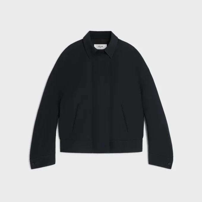Jacket in Wool and Cotton Gabardine Jacket in Wool and Cotton Gabardine