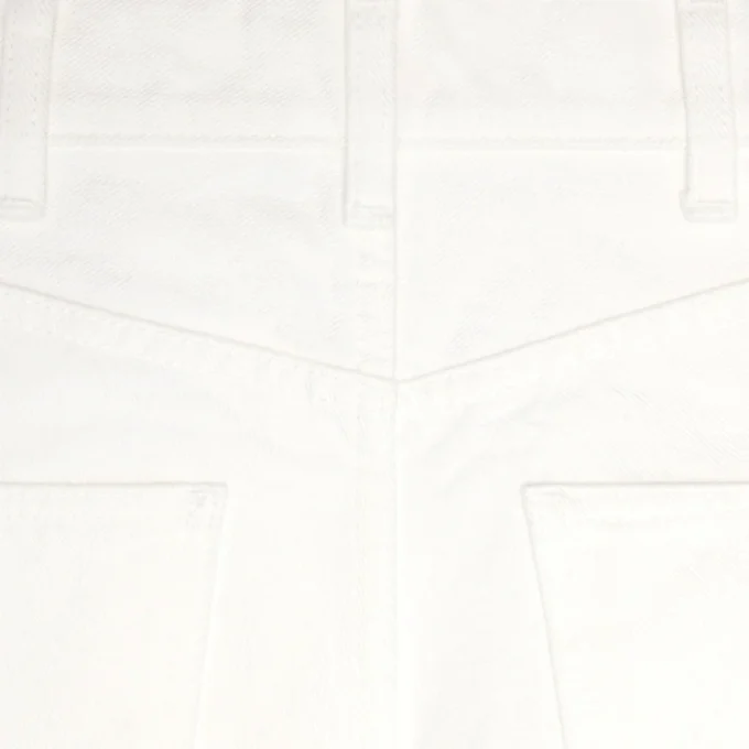 Jane Flared Jeans in Optic White Wash Denim