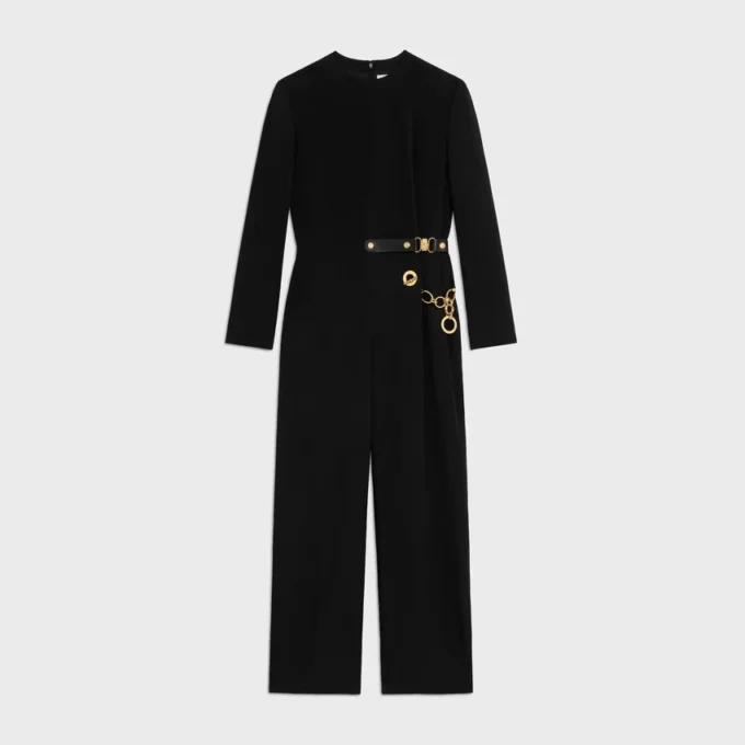 Jumpsuit in Acetate Silk Jumpsuit in Acetate Silk