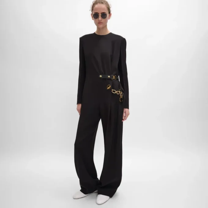 Jumpsuit in Acetate Silk Jumpsuit in Acetate Silk