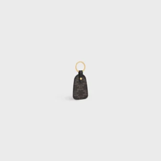Key Holder in Triomphe Canvas and Calfskin