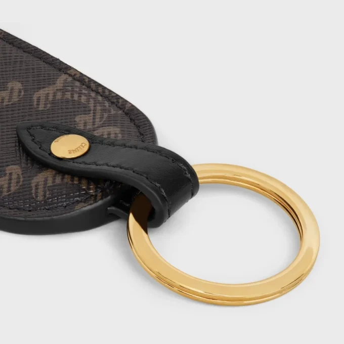 Key Holder in Triomphe Canvas and Calfskin