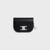 Keyring Nano Besace Triomphe in Smooth Calfskin Keyring Nano Besace Triomphe in Smooth Calfskin