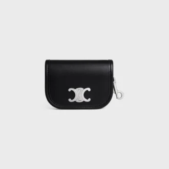 Keyring Nano Besace Triomphe in Smooth Calfskin