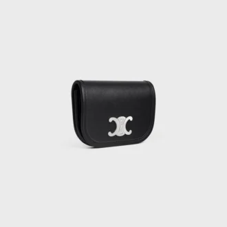 Keyring Nano Besace Triomphe in Smooth Calfskin