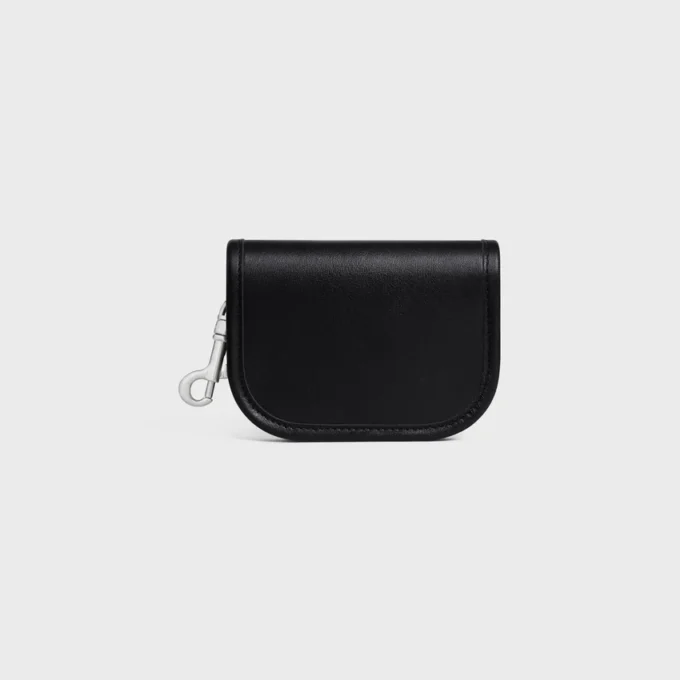 Keyring Nano Besace Triomphe in Smooth Calfskin Keyring Nano Besace Triomphe in Smooth Calfskin