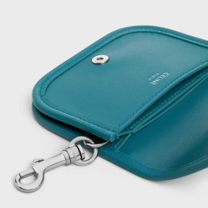 Keyring Nano Besace Triomphe in Smooth Calfskin Keyring Nano Besace Triomphe in Smooth Calfskin