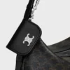 Keyring Nano Besace Triomphe in Smooth Calfskin Keyring Nano Besace Triomphe in Smooth Calfskin