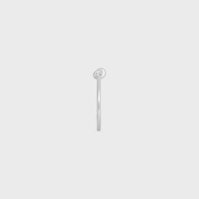 Knot Cuff in Brass with Rhodium Finish Knot Cuff in Brass with Rhodium Finish