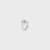 Knot Double Ring in Brass with Rhodium Finish Knot Double Ring in Brass with Rhodium Finish