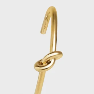 Knot Extra-Thin Bracelet in Brass with Gold Finish