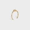 Knot Extra-Thin Bracelet in Brass with Gold Finish Knot Extra-Thin Bracelet in Brass with Gold Finish