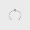 Knot Extra-Thin Bracelet in Brass with Rhodium Finish Knot Extra-Thin Bracelet in Brass with Rhodium Finish