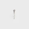 Knot Extra-Thin Bracelet in Brass with Rhodium Finish Knot Extra-Thin Bracelet in Brass with Rhodium Finish