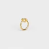 Knot Ring in Brass with Gold Finish Knot Ring in Brass with Gold Finish