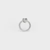 Knot Ring in Brass with Rhodium Finish Knot Ring in Brass with Rhodium Finish