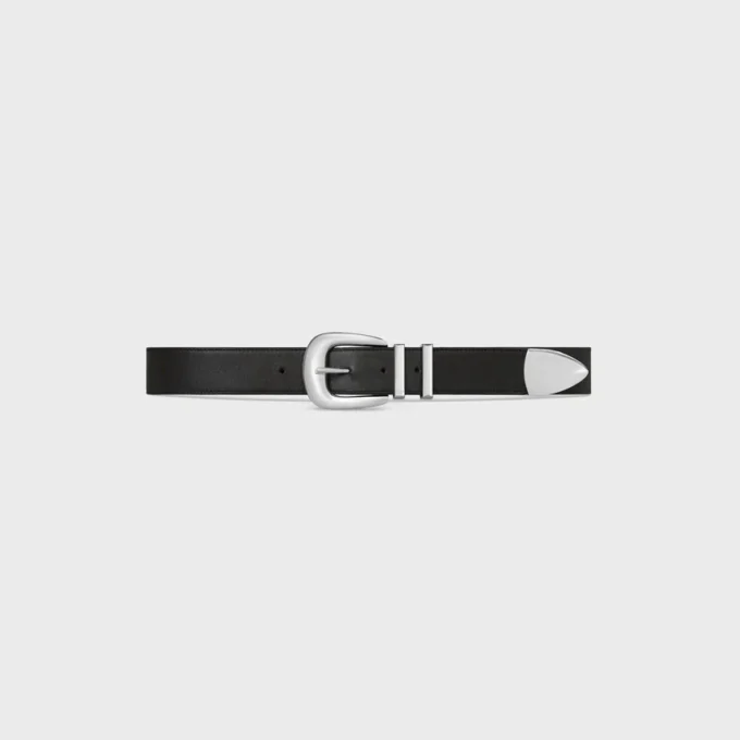 Large 35Mm Western Belt in Vintage Calfskin Large 35Mm Western Belt in Vintage Calfskin