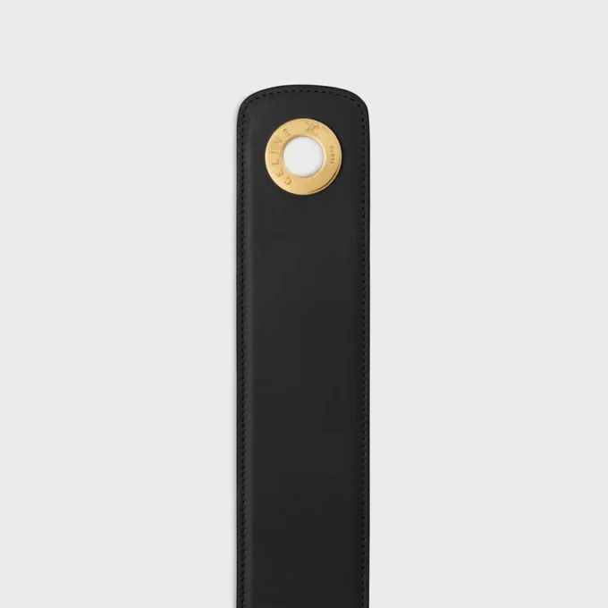 Large 50Mm Celine Disc Belt in Supple Natural Calfskin Large 50Mm Celine Disc Belt in Supple Natural Calfskin