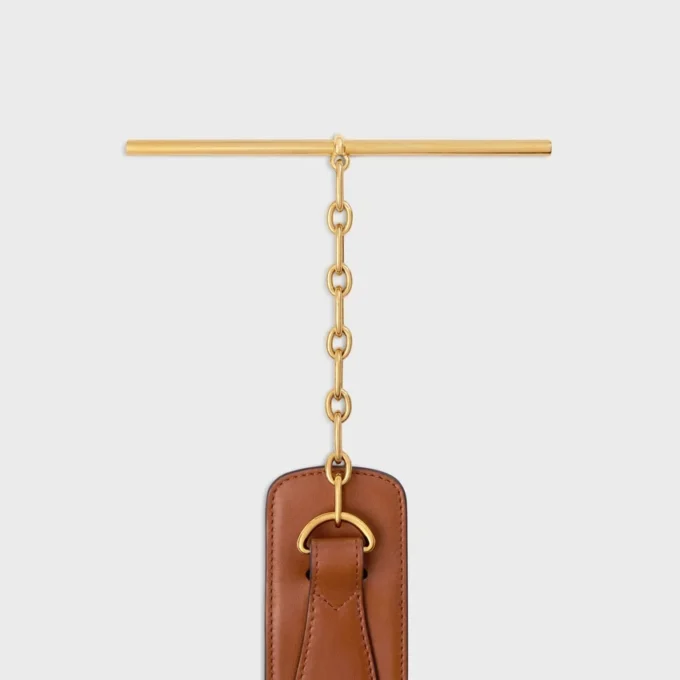 Large 50Mm Celine Disc Belt in Supple Natural Calfskin Large 50Mm Celine Disc Belt in Supple Natural Calfskin