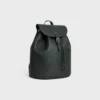 Large Backpack Folco in Grained Calfskin Large Backpack Folco in Grained Calfskin