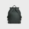 Large Backpack Folco in Grained Calfskin Large Backpack Folco in Grained Calfskin