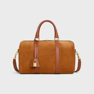Large Boston in Suede Calfskin