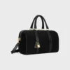 Large Boston in Suede Calfskin Large Boston in Suede Calfskin