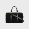 Large Boston in Suede Calfskin Large Boston in Suede Calfskin