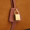 Large Boston in Suede Calfskin Large Boston in Suede Calfskin