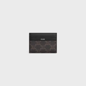 Large Card Holder in Triomphe Canvas and Calfskin