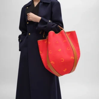 Large Drop Bucket Bag in Jacquard C Sulky Textile