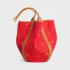 Large Drop Bucket Bag in Jacquard C Sulky Textile Large Drop Bucket Bag in Jacquard C Sulky Textile