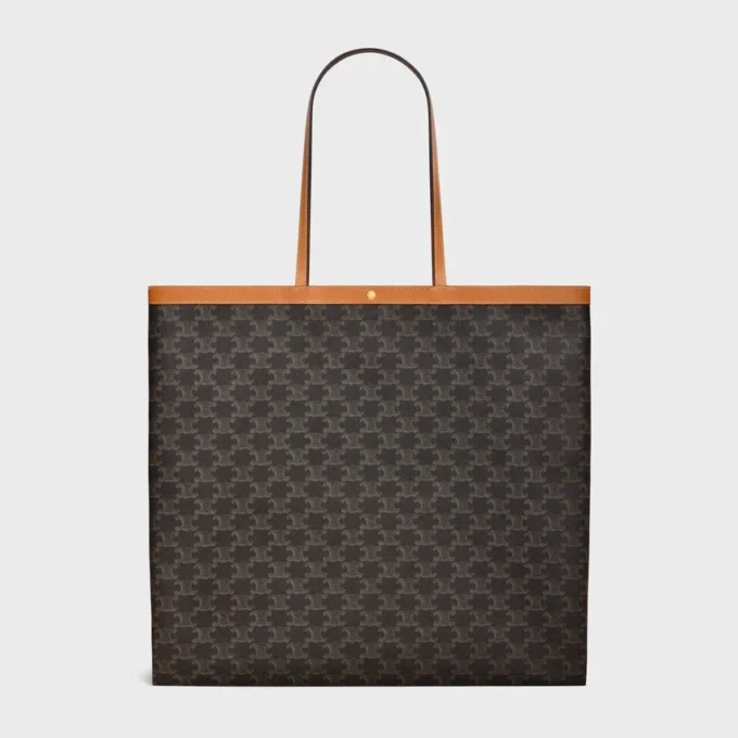 Large Flat Shopper in Triomphe Canvas