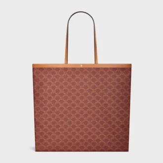 Large Flat Shopper in Triomphe Canvas
