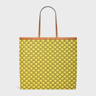 Large Flat Shopper in Triomphe Canvas