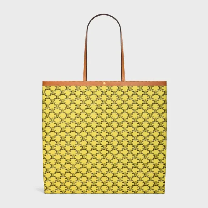 Large Flat Shopper in Triomphe Canvas