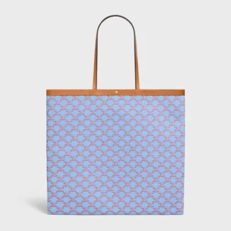 Large Flat Shopper in Triomphe Canvas
